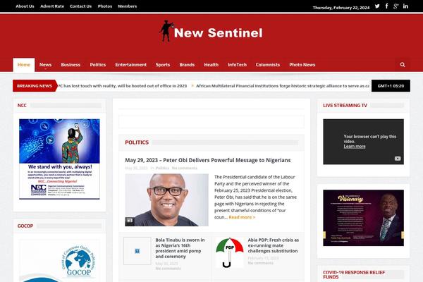 Goodnews 5.5 theme site design template sample