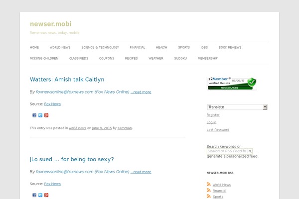 Site using Ajaxy Live Search plugin