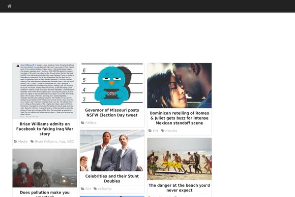 PR News theme site design template sample