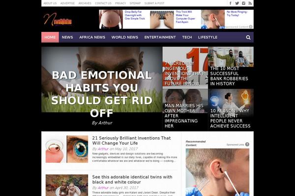 Hot Topix theme site design template sample