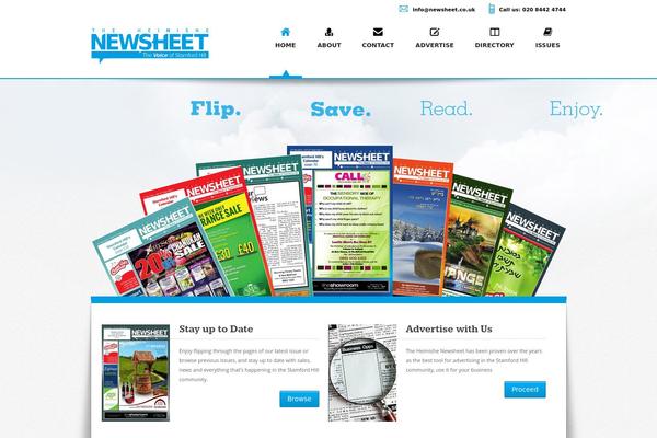 Pocket theme site design template sample