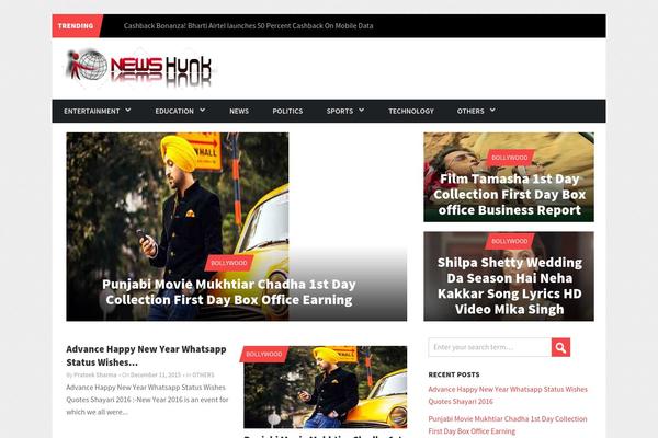 Site using RSS Retriever plugin