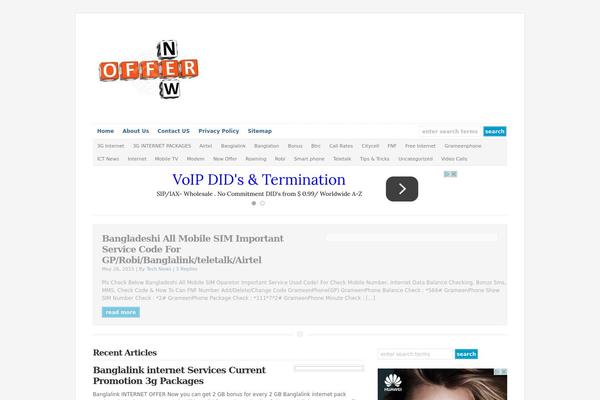 Wp theme site design template sample