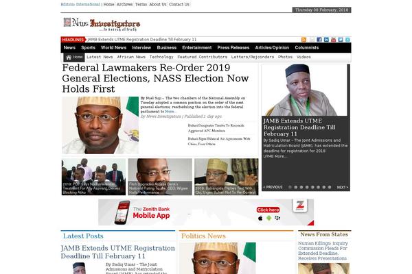 NewsTimes theme site design template sample