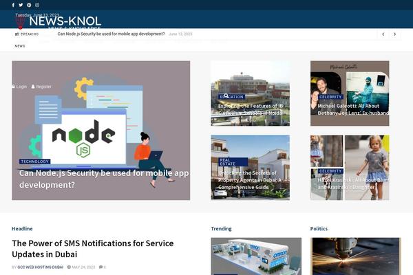 newsknol.com site used Jnews-child-theme