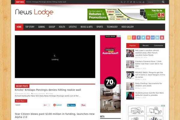 newslodge.com site used Jarida_2.0.1