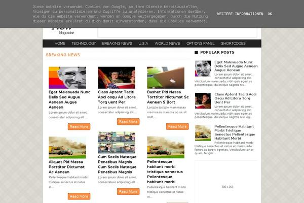 NewsMag theme site design template sample