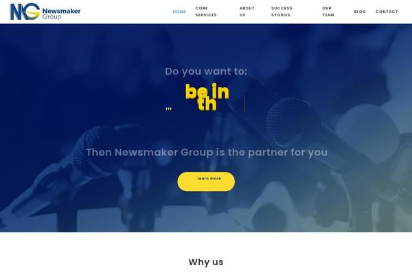 Blu theme site design template sample