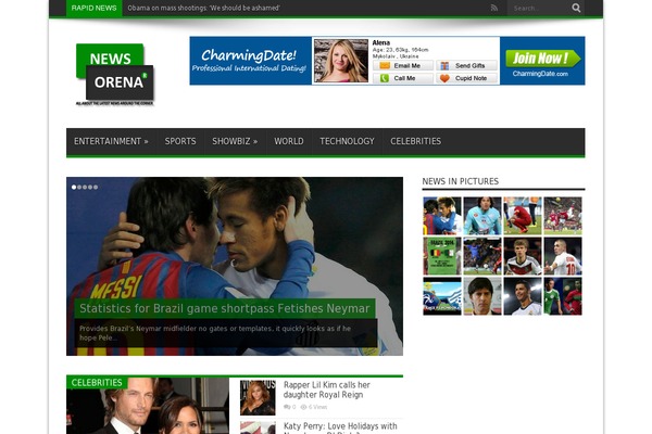 Jarida theme site design template sample