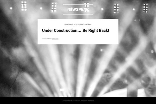 Singl theme site design template sample
