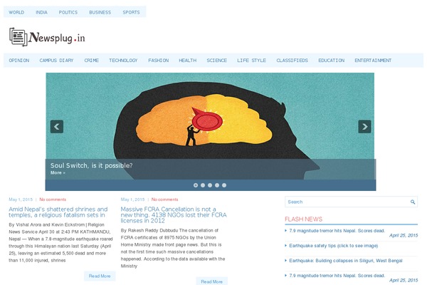 Magazineplus theme site design template sample