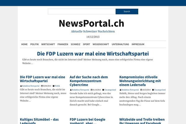 NewsFrame theme site design template sample