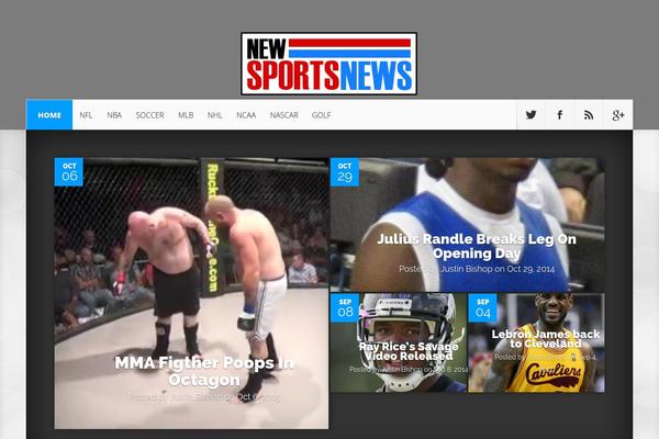 Nexus theme site design template sample