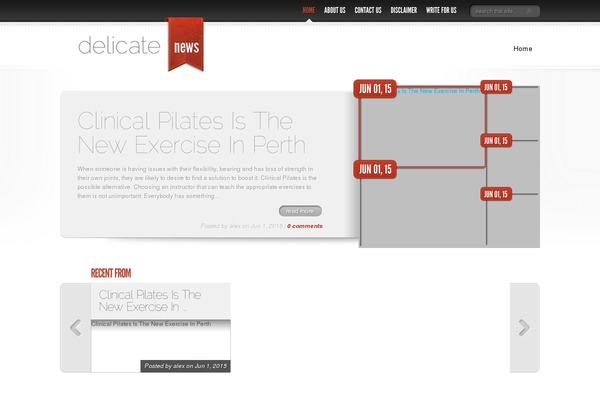 DelicateNews theme site design template sample