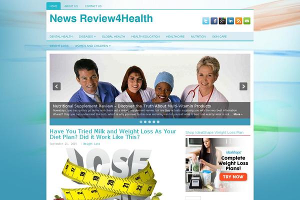 Healthy theme site design template sample