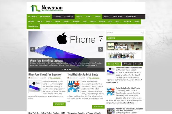 MyFinance theme site design template sample