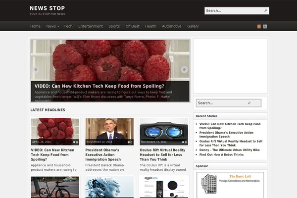 Site using Custom-stock-widget plugin