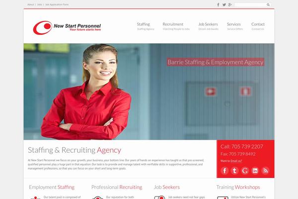 iCompany theme site design template sample