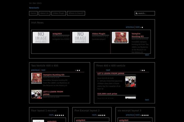Master theme site design template sample