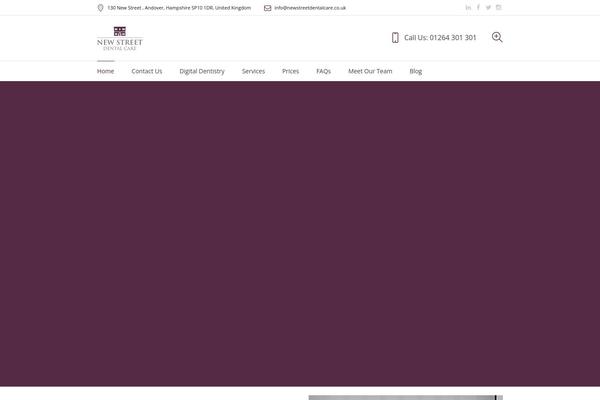 Dental-clinic theme site design template sample