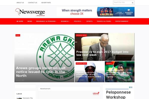 Zox-news theme site design template sample