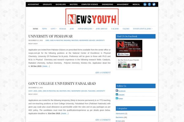 Site using Ultimate Posts Widget plugin