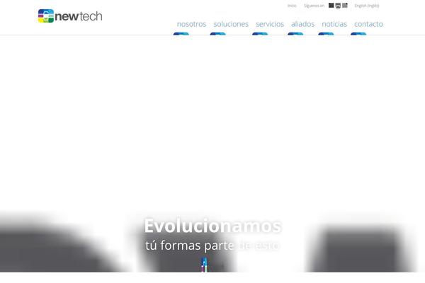 Newtech theme site design template sample