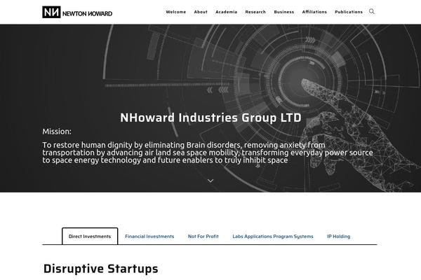 newtonhoward.com site used Clariwell