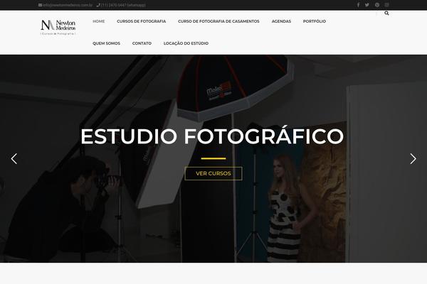 Newton theme site design template sample