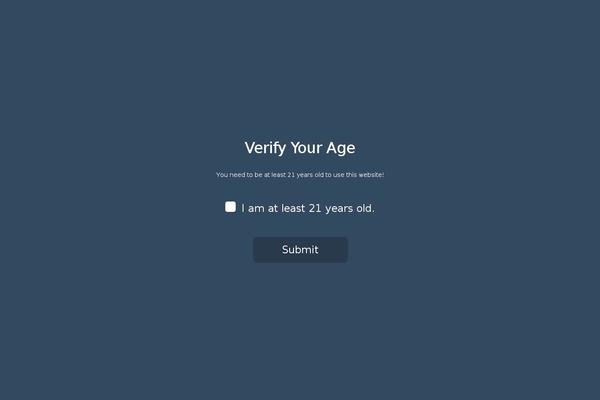 Site using Age-verifier plugin