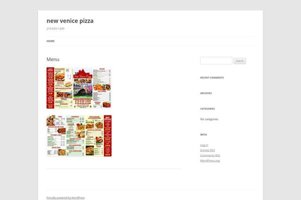 Twenty Twelve theme site design template sample