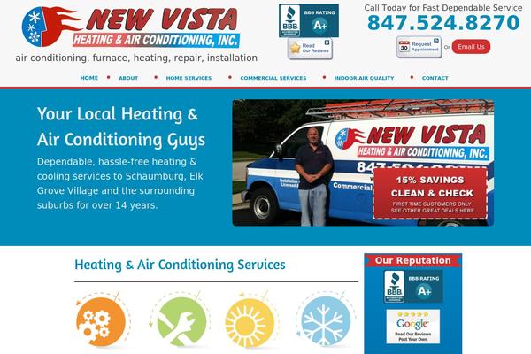newvistaheating.com site used WP-Forge