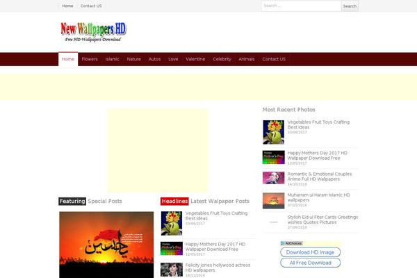 Newspaper theme site design template sample