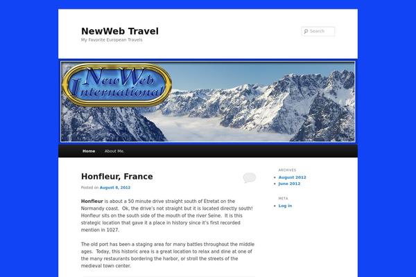 Twenty Eleven theme site design template sample