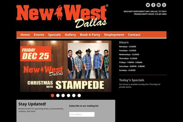 newwestdallas.com site used Onelive-venue