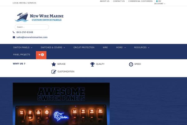 Avada Child theme site design template sample