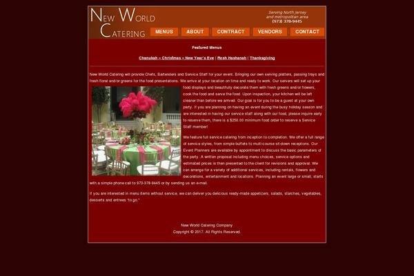 newworldcateringco.com site used Newworldnew2