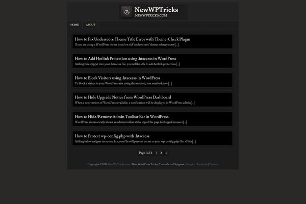 newwptricks.com site used Textwp-pro
