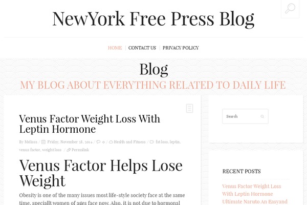 BuzzBlog theme site design template sample