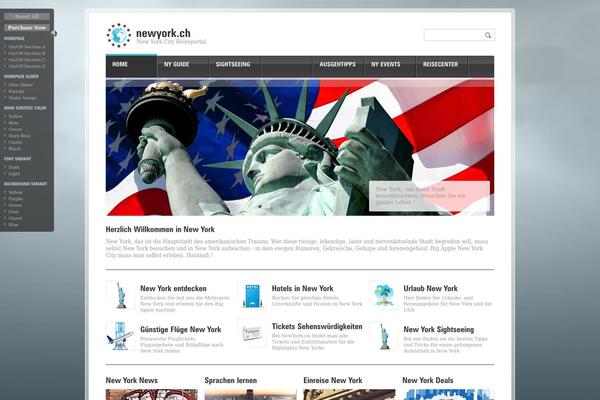 Corporate theme site design template sample