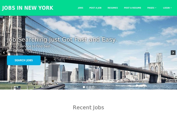 Jobify theme site design template sample