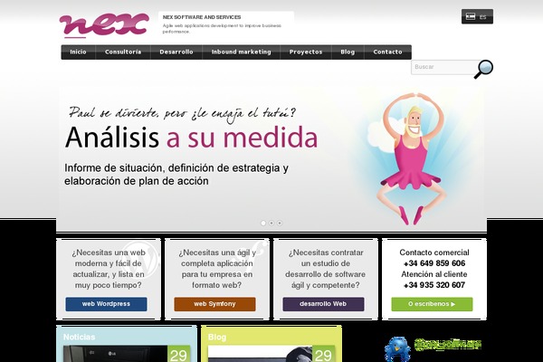 nex-software.com site used Twentytenhtml5