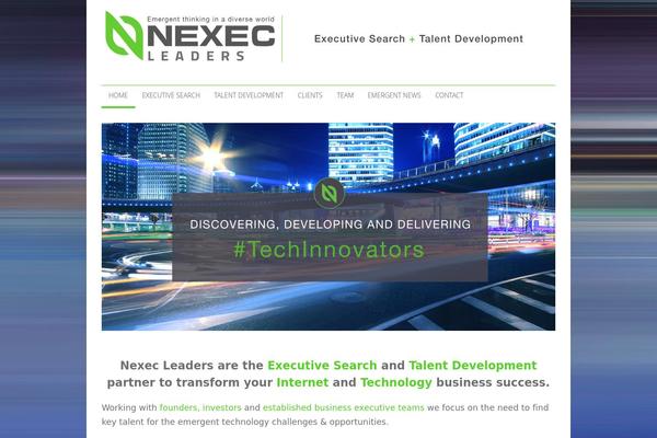 Vanguard theme site design template sample