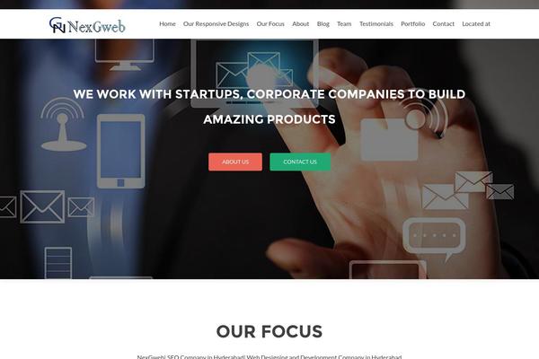 Zerif Lite theme site design template sample