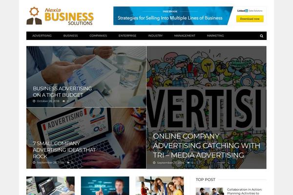 Barcelona theme site design template sample