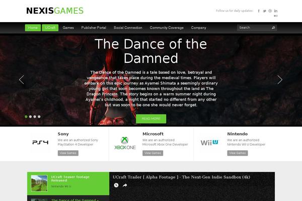 Gameszone theme site design template sample