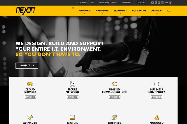Nexon theme site design template sample