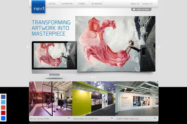 Next theme site design template sample