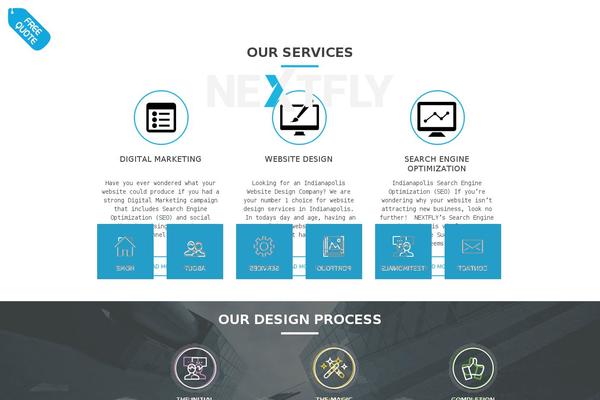 Nextfly theme site design template sample