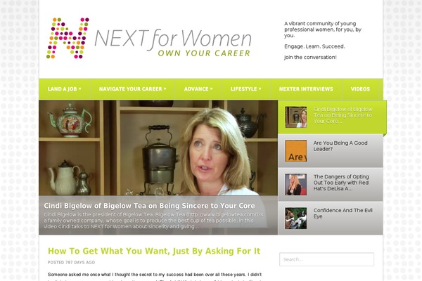 nextforwomen.com site used Feature